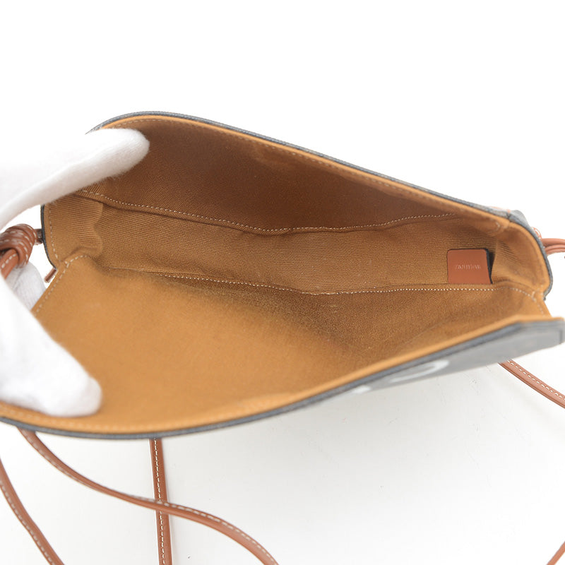 トリオンフ トライアングル ショルダーバッグ タン/ブラック 195902BZK ショルダーバッグ