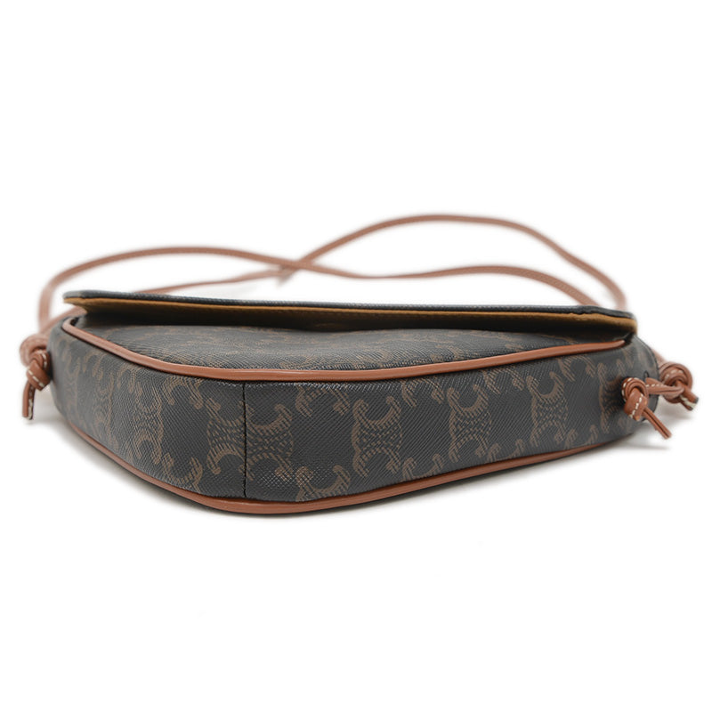 トリオンフ トライアングル ショルダーバッグ タン/ブラック 195902BZK ショルダーバッグ