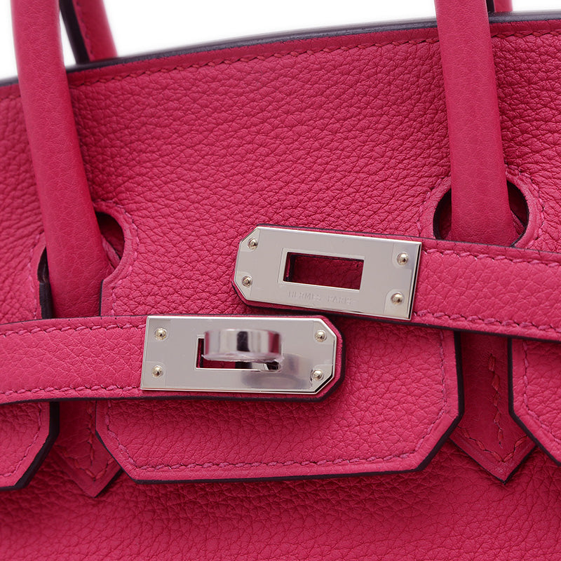 バーキン25 トゴ ローズメキシコ シルバー金具 K刻印 ハンドバッグ