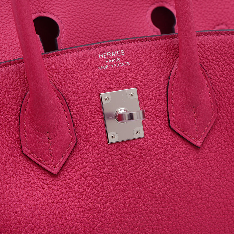 バーキン25 トゴ ローズメキシコ シルバー金具 K刻印 ハンドバッグ