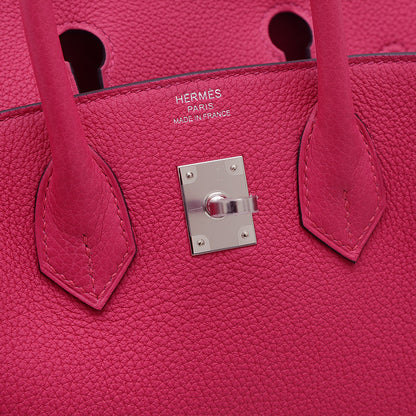 バーキン25 トゴ ローズメキシコ シルバー金具 K刻印 ハンドバッグ