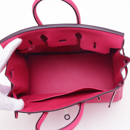 バーキン25 トゴ ローズメキシコ シルバー金具 K刻印 ハンドバッグ