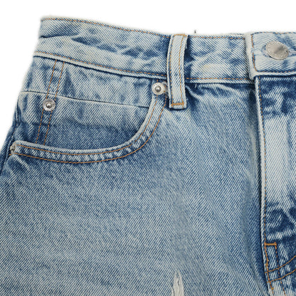 デニムショートパンツ コットン ブルー レディース 25サイズ ショートパンツ