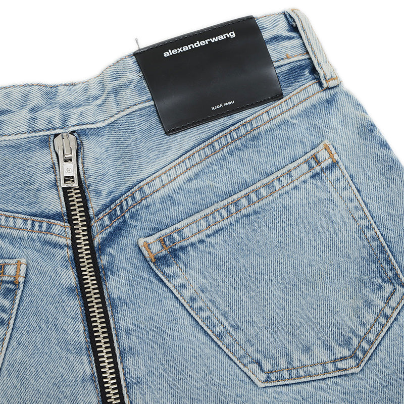 デニムショートパンツ コットン ブルー レディース 25サイズ ショートパンツ