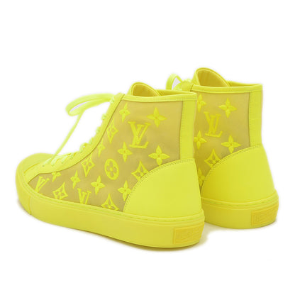 タトゥー ライン スニーカー ハイカット ナイロン イエロー メンズ 7サイズ スニーカー