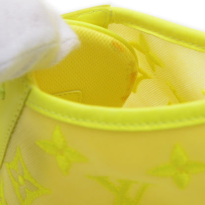 タトゥー ライン スニーカー ハイカット ナイロン イエロー メンズ 7サイズ スニーカー