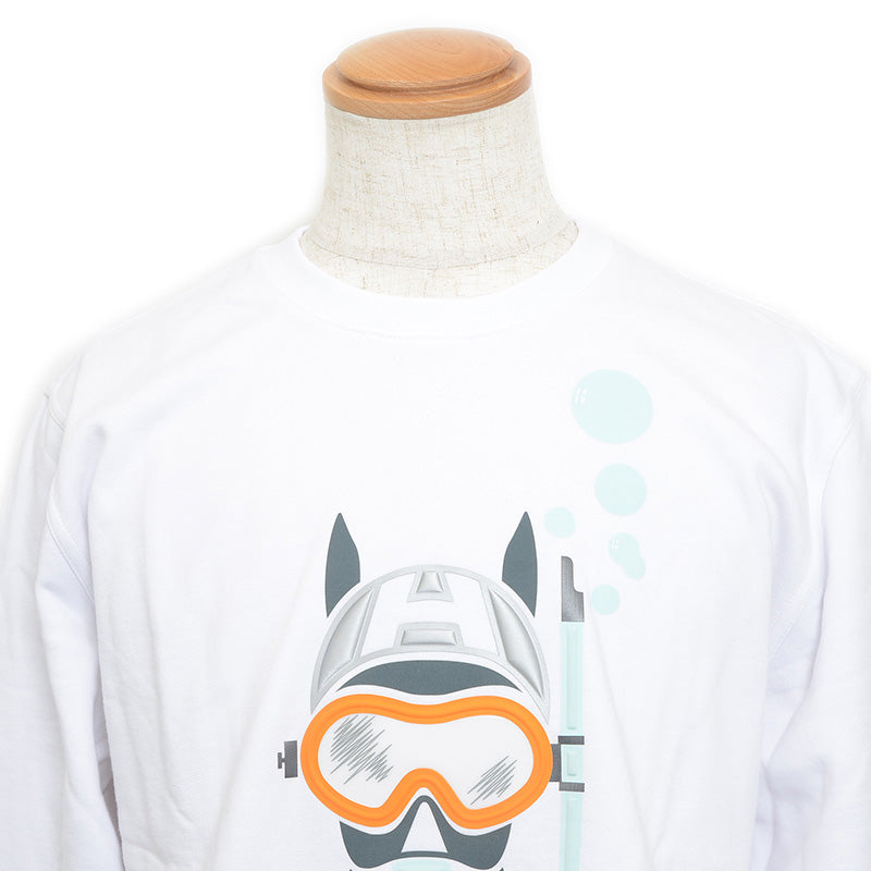 トレーナー ロゴ コットン ホワイト メンズ XLサイズ スウェット