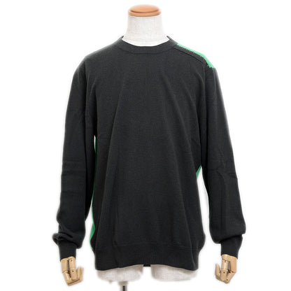 セーター カシミヤ グレー/グリーン メンズ XLサイズ ニット