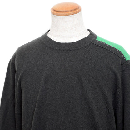 セーター カシミヤ グレー/グリーン メンズ XLサイズ ニット