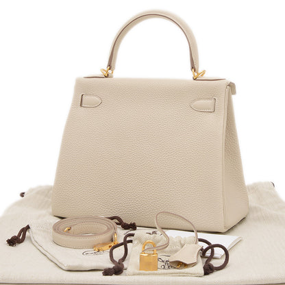 ケリー28 内縫い トゴ クレ ゴールド金具 W刻印 ハンドバッグ