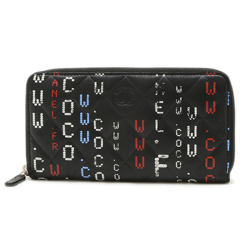 タイポグラフィー マトラッセ ラウンドファスナー 長財布 ラムスキン A82655 長財布