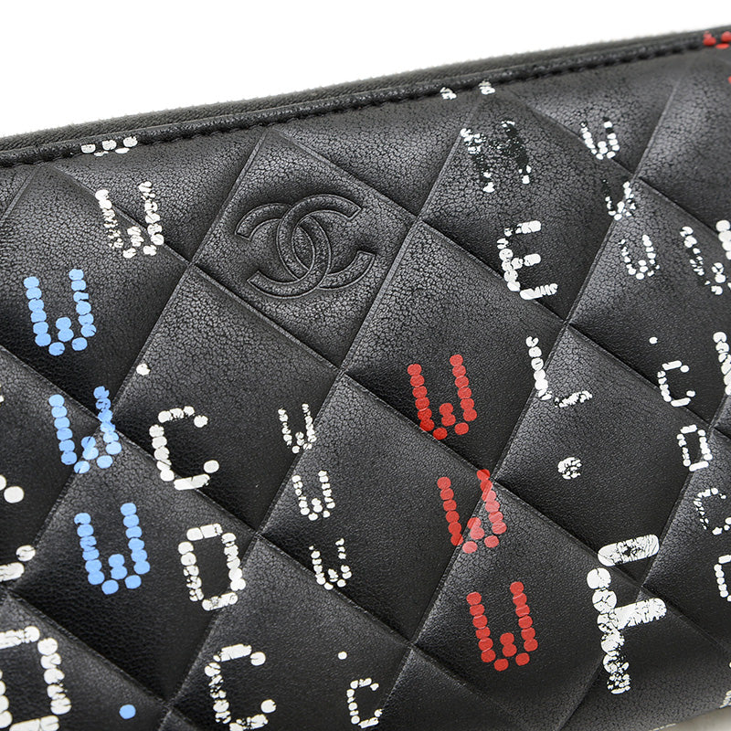 タイポグラフィー マトラッセ ラウンドファスナー 長財布 ラムスキン A82655 長財布