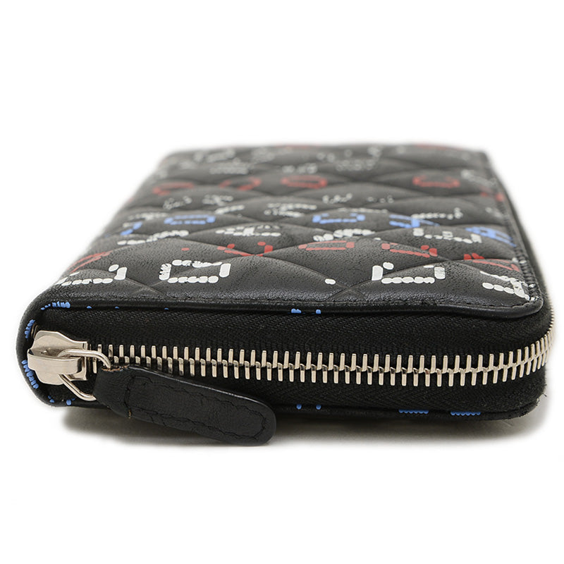 タイポグラフィー マトラッセ ラウンドファスナー 長財布 ラムスキン A82655 長財布