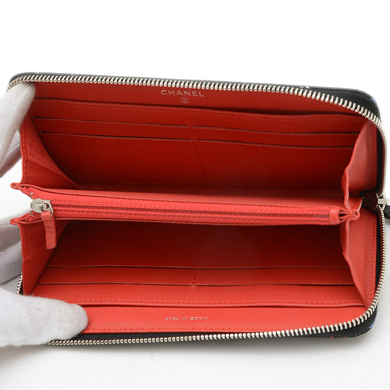 タイポグラフィー マトラッセ ラウンドファスナー 長財布 ラムスキン A82655 長財布