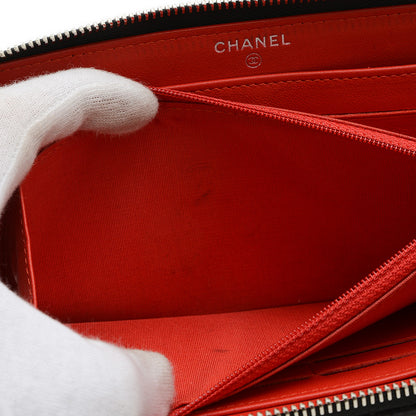 タイポグラフィー マトラッセ ラウンドファスナー 長財布 ラムスキン A82655 長財布