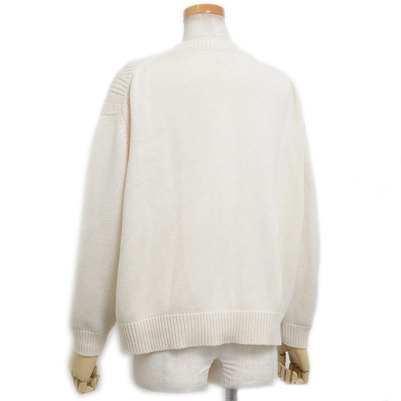 ニット トップス カシミヤ混 セリエ アイボリー レディース 36サイズ ニット