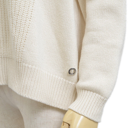 ニット トップス カシミヤ混 セリエ アイボリー レディース 36サイズ ニット