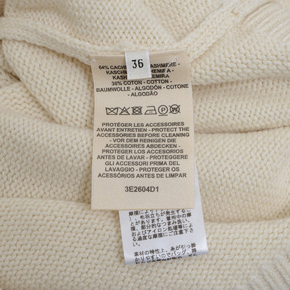 ニット トップス カシミヤ混 セリエ アイボリー レディース 36サイズ ニット