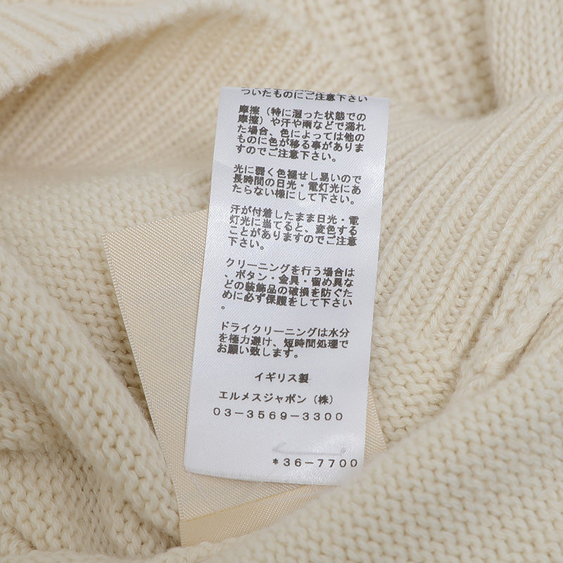 ニット トップス カシミヤ混 セリエ アイボリー レディース 36サイズ ニット