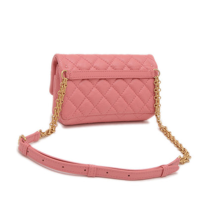 2.55 ウエストポーチ カーフスキン ピンク ゴールド金具 ソルド品 ウエストバッグ