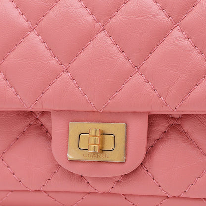 2.55 ウエストポーチ カーフスキン ピンク ゴールド金具 ソルド品 ウエストバッグ