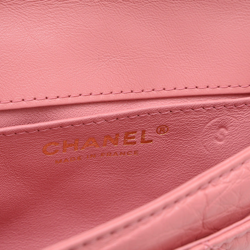 2.55 ウエストポーチ カーフスキン ピンク ゴールド金具 ソルド品 ウエストバッグ