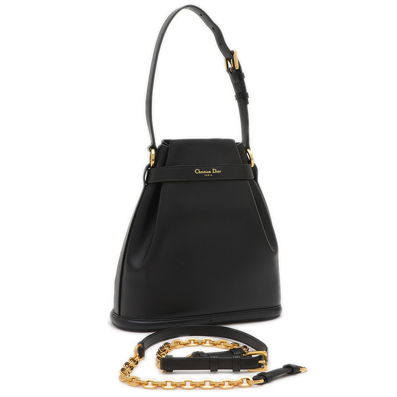 C'estDior ミディアム 2WAYバッグ ブラック M2271UBHA ハンドバッグ