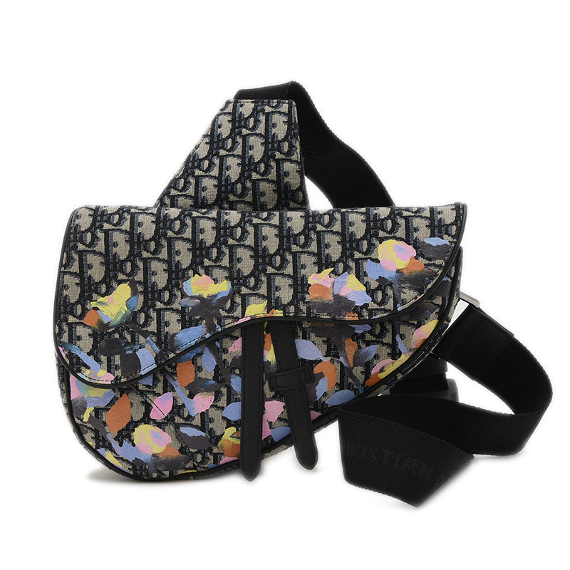 サドルバッグ アレックスフォックストン オブリーク ボディバッグ ネイビー ショルダーバッグ