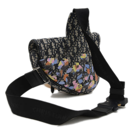 サドルバッグ アレックスフォックストン オブリーク ボディバッグ ネイビー ショルダーバッグ