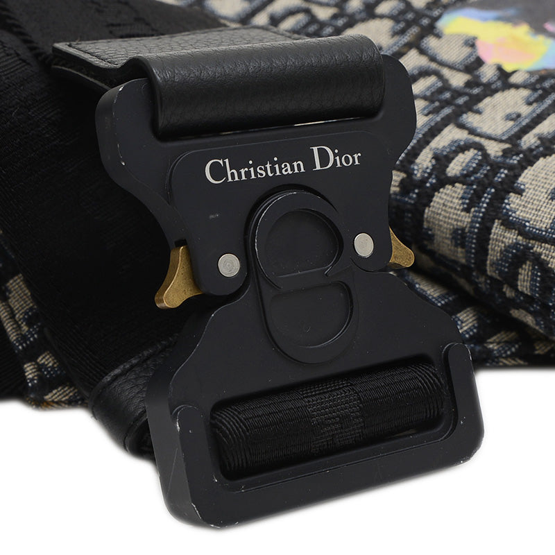 サドルバッグ アレックスフォックストン オブリーク ボディバッグ ネイビー ショルダーバッグ