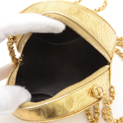 ココマーク ラウンド チェーンショルダーバッグ ゴールド ゴールド金具 ショルダーバッグ