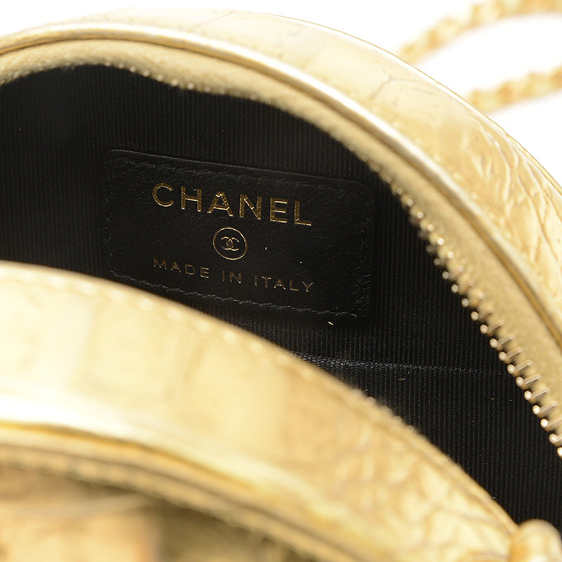 ココマーク ラウンド チェーンショルダーバッグ ゴールド ゴールド金具 ショルダーバッグ