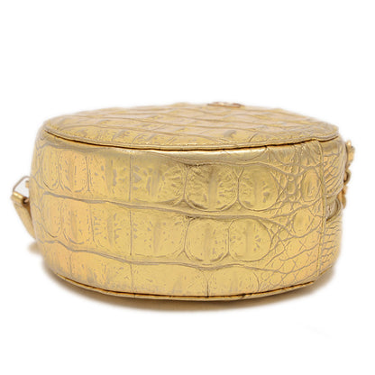 ココマーク ラウンド チェーンショルダーバッグ ゴールド ゴールド金具 ショルダーバッグ