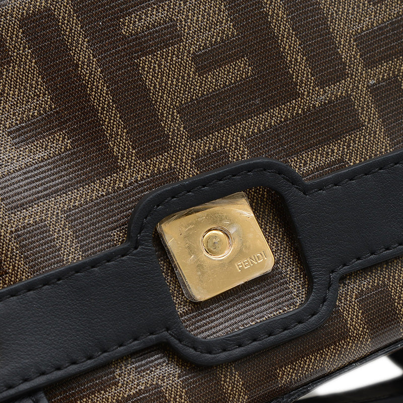 ズッカ バケット 2WAYバッグ PVC/レザー ブラウン/ブラック 8BS034 ショルダーバッグ