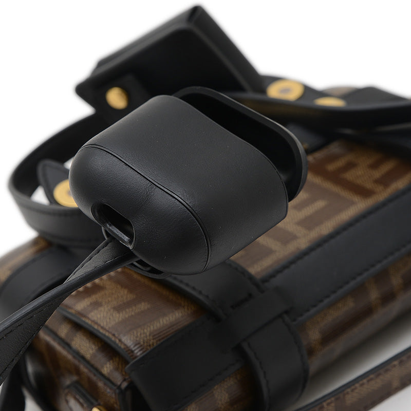 ズッカ バケット 2WAYバッグ PVC/レザー ブラウン/ブラック 8BS034 ショルダーバッグ