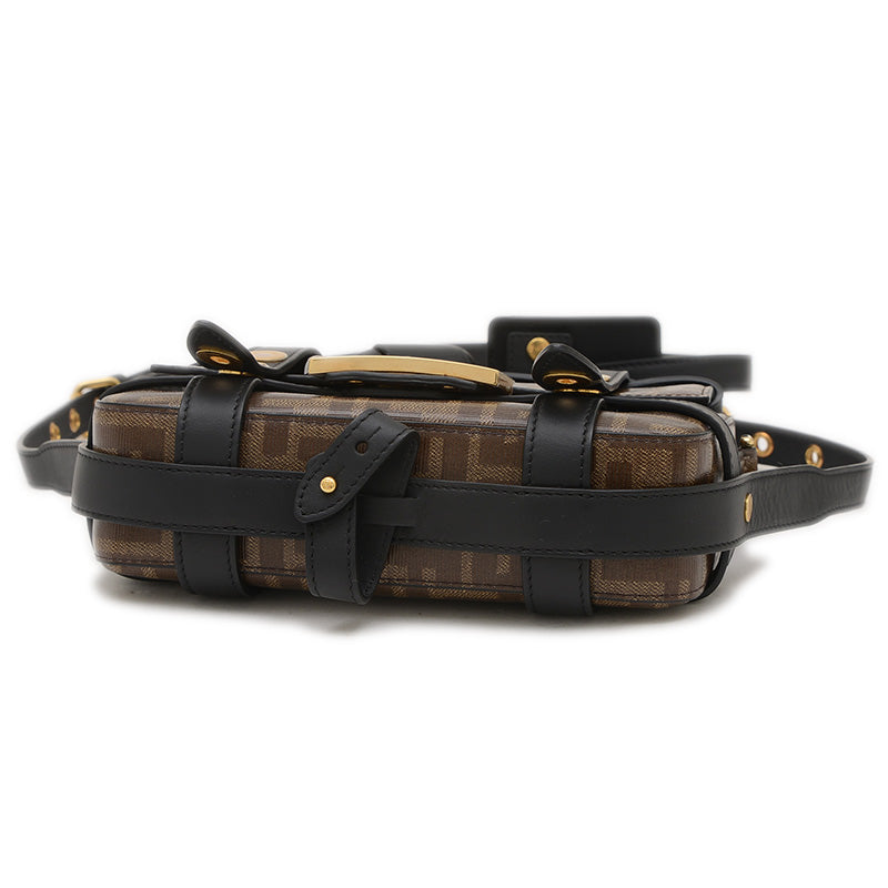 ズッカ バケット 2WAYバッグ PVC/レザー ブラウン/ブラック 8BS034 ショルダーバッグ