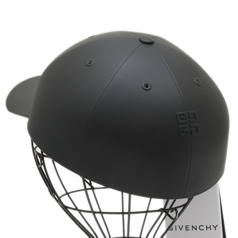 ラバーファブリック モールデッド キャップ ブラック 58サイズ キャップ