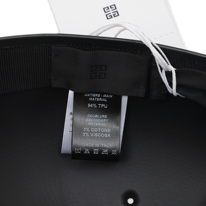 ラバーファブリック モールデッド キャップ ブラック 58サイズ キャップ