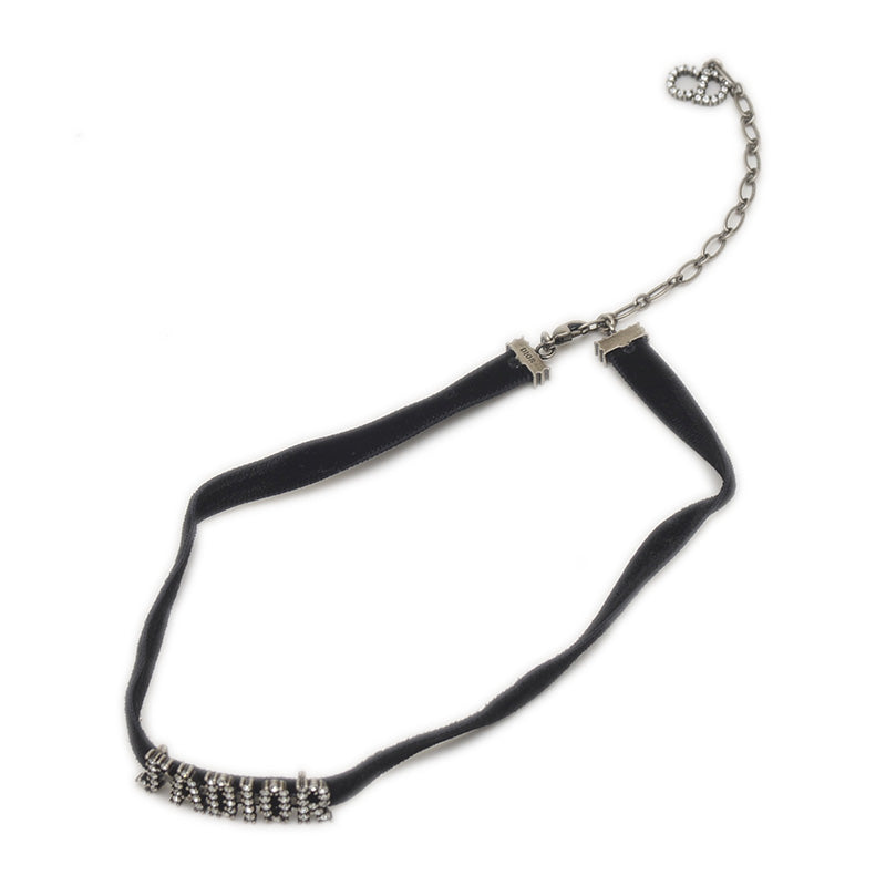 チョーカー ロゴ ジャドール ラインストーン J'adore チョーカー