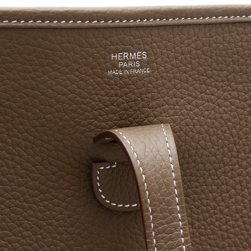 エブリン3 PM トリヨン エトゥープ シルバー金具 K刻印 ショルダーバッグ