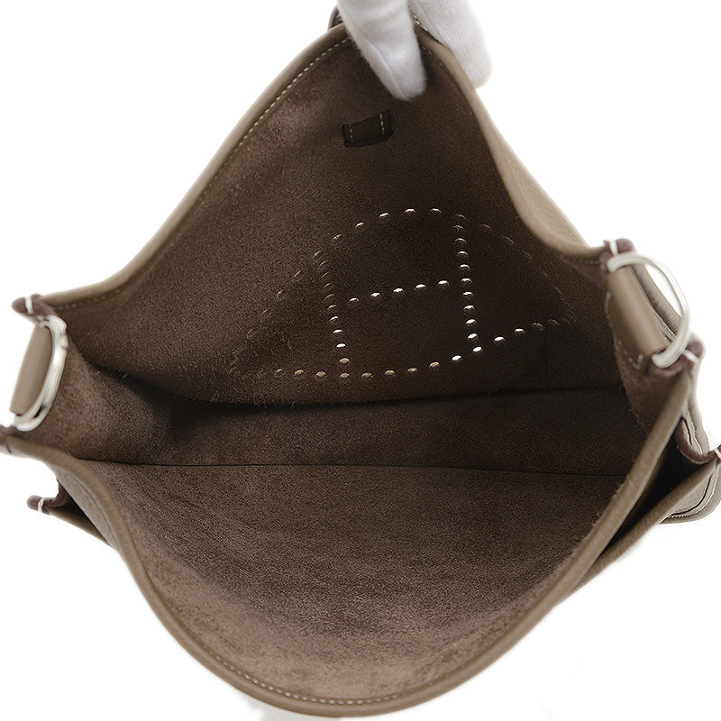 エブリン3 PM トリヨン エトゥープ シルバー金具 K刻印 ショルダーバッグ