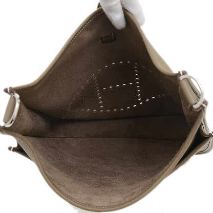 エブリン3 PM トリヨン エトゥープ シルバー金具 K刻印 ショルダーバッグ