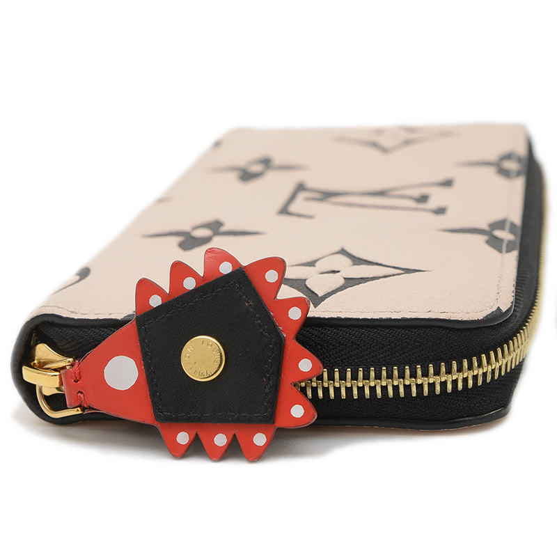 LVクラフティ アンプラント ジッピーウォレット 長財布 クレーム/ノワール M69727 長財布