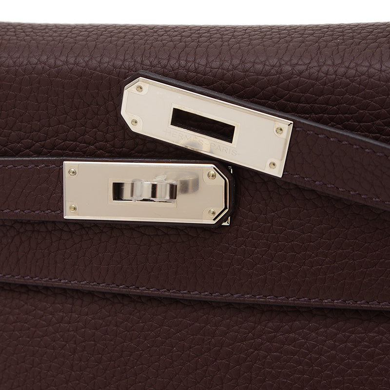 ケリー28 内縫い トゴ ルージュセリエ シルバー金具 B刻印 ハンドバッグ