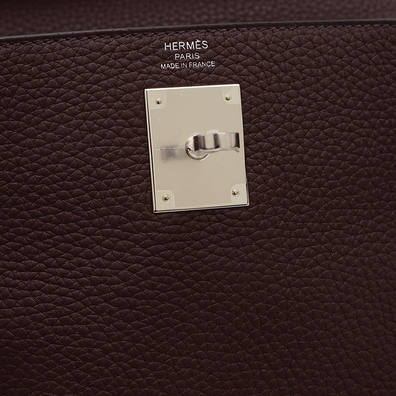 ケリー28 内縫い トゴ ルージュセリエ シルバー金具 B刻印 ハンドバッグ