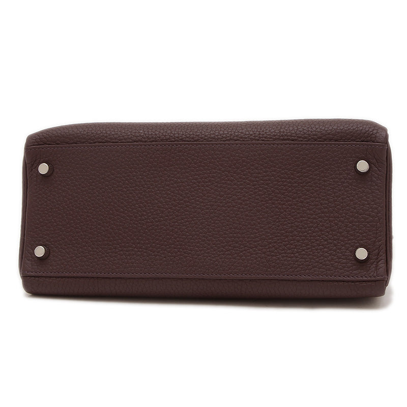 ケリー28 内縫い トゴ ルージュセリエ シルバー金具 B刻印 ハンドバッグ