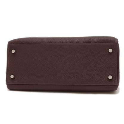 ケリー28 内縫い トゴ ルージュセリエ シルバー金具 B刻印 ハンドバッグ