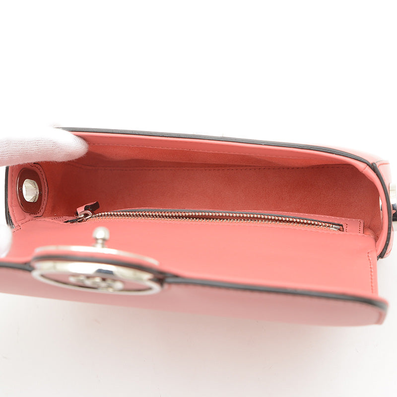 プチGG ミニ ショルダーバッグ レザー ピンク 739722 ショルダーバッグ