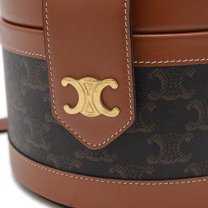 トリオンフ タンブール ミディアム ショルダーバッグ タン/ブラック ショルダーバッグ