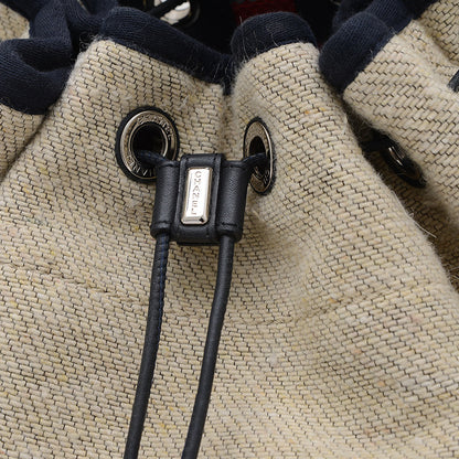 ドーヴィル バックパック ヘンプ/レザー ベージュ A93787 リュック・デイパック